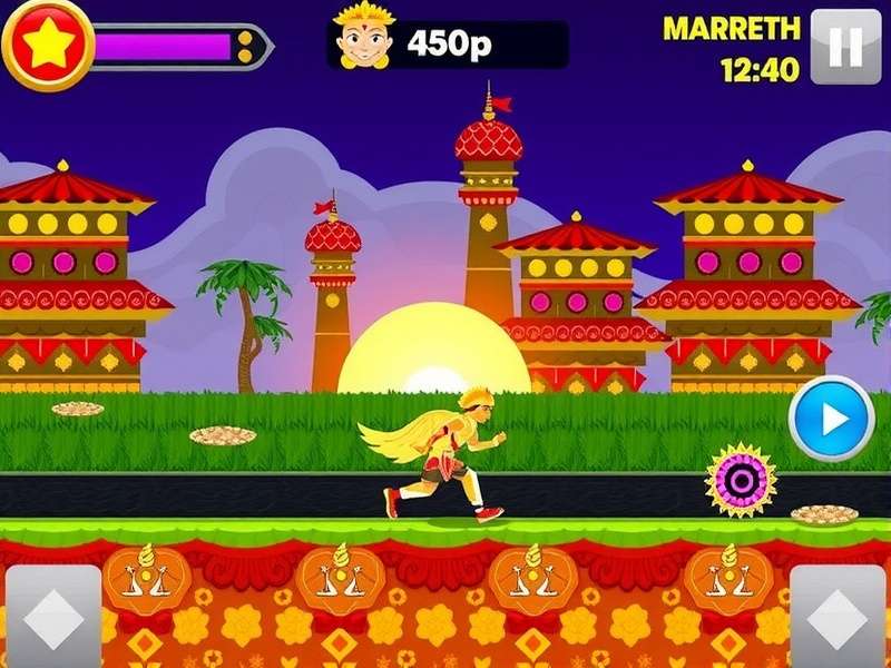 Durga Puja Mahotsav Run Game Screenshot